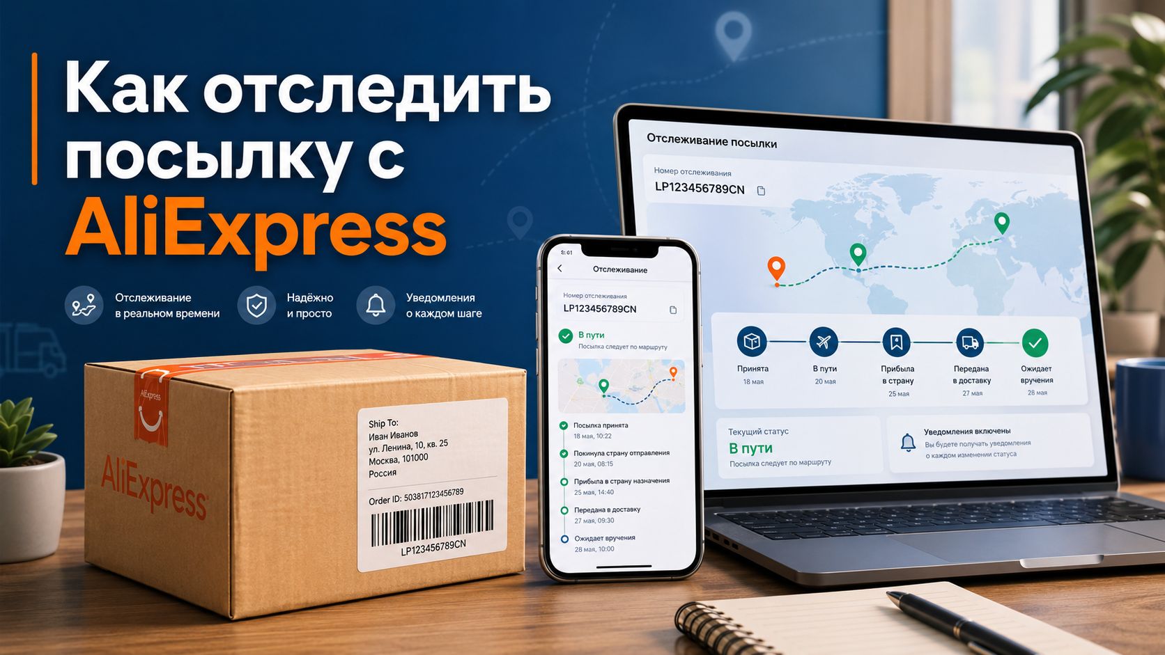 How to track a package from AliExpress and not get lost in the delivery statuses