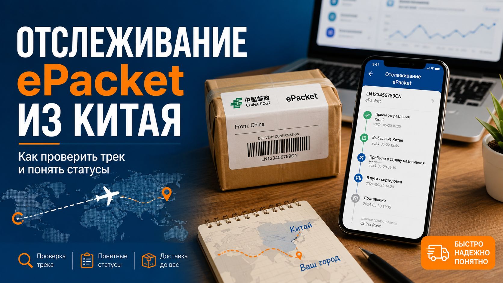 Tracking ePacket from China: how to check the package and understand the statuses