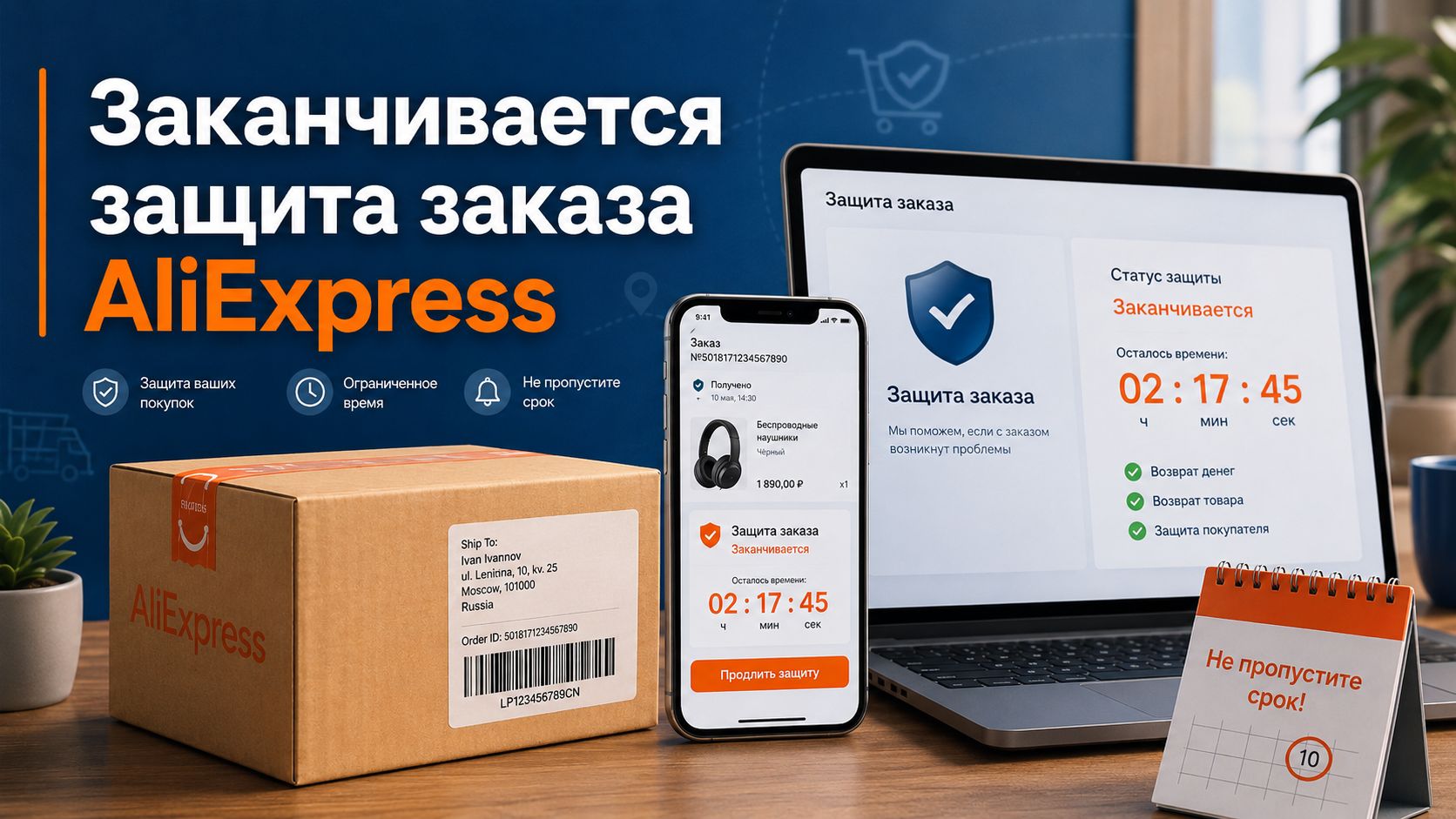 The protection of the AliExpress order is ending: what to do if the package has not yet arrived