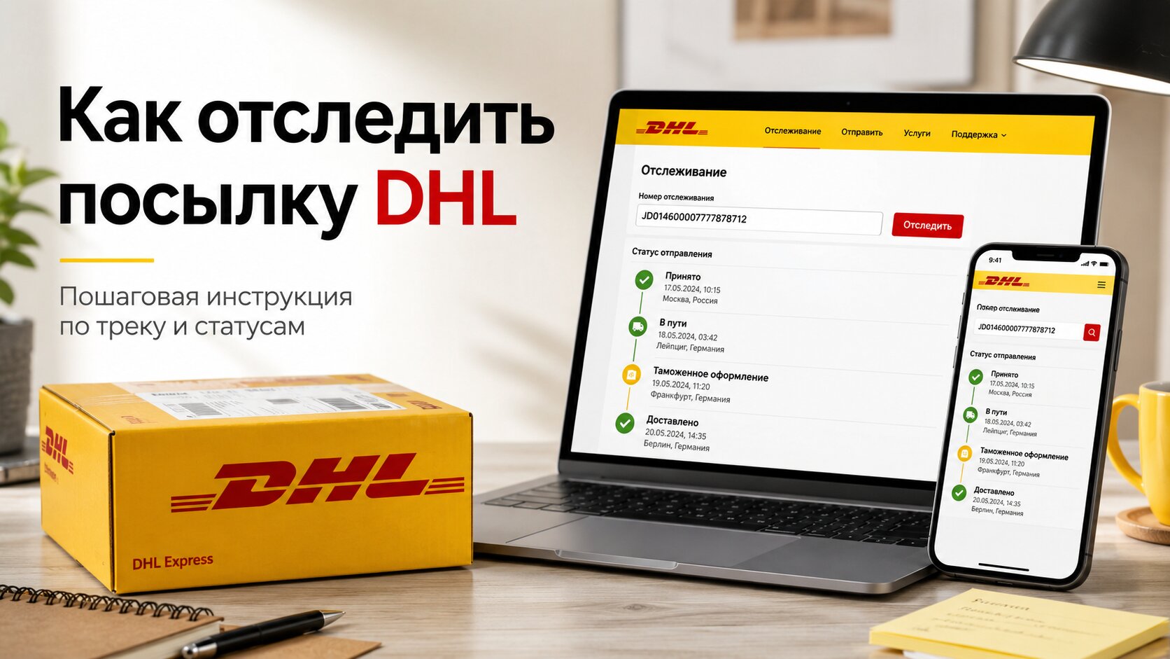 How to track a DHL package and understand the delivery status