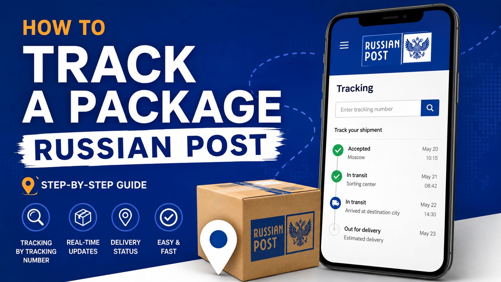 How to track a package from Russian Post by tracking number and understand delivery statuses